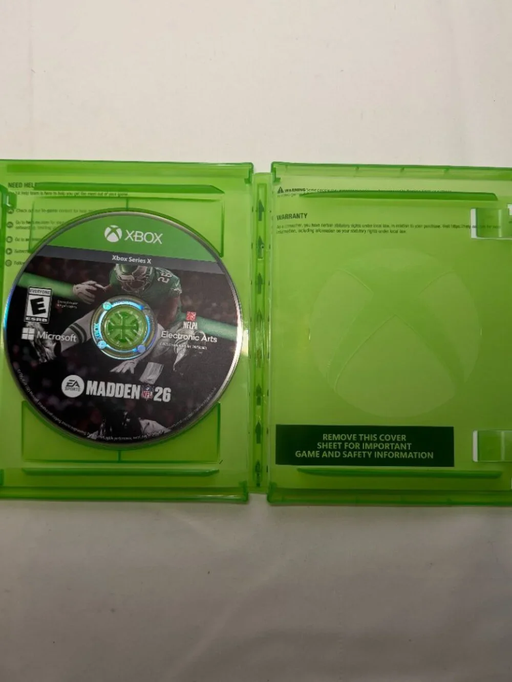 EA Sports Madden NFL 26 Xbox Series X Online Multiplayer Co-Op Rated E EUC